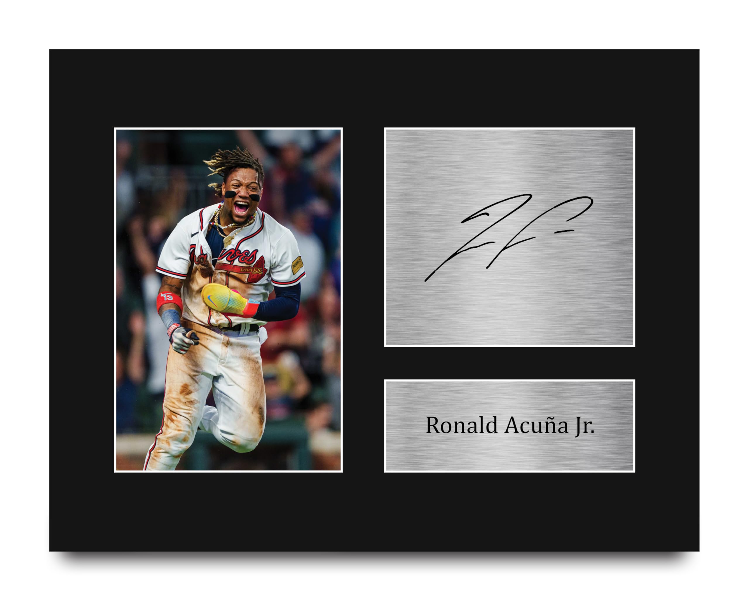 Amazon.com: HWC Trading Ronald Acuna Jr Gifts Printed Signed