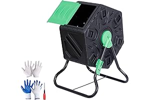 18.5 Gallon Spinning Compost Bin for Efficient Composting