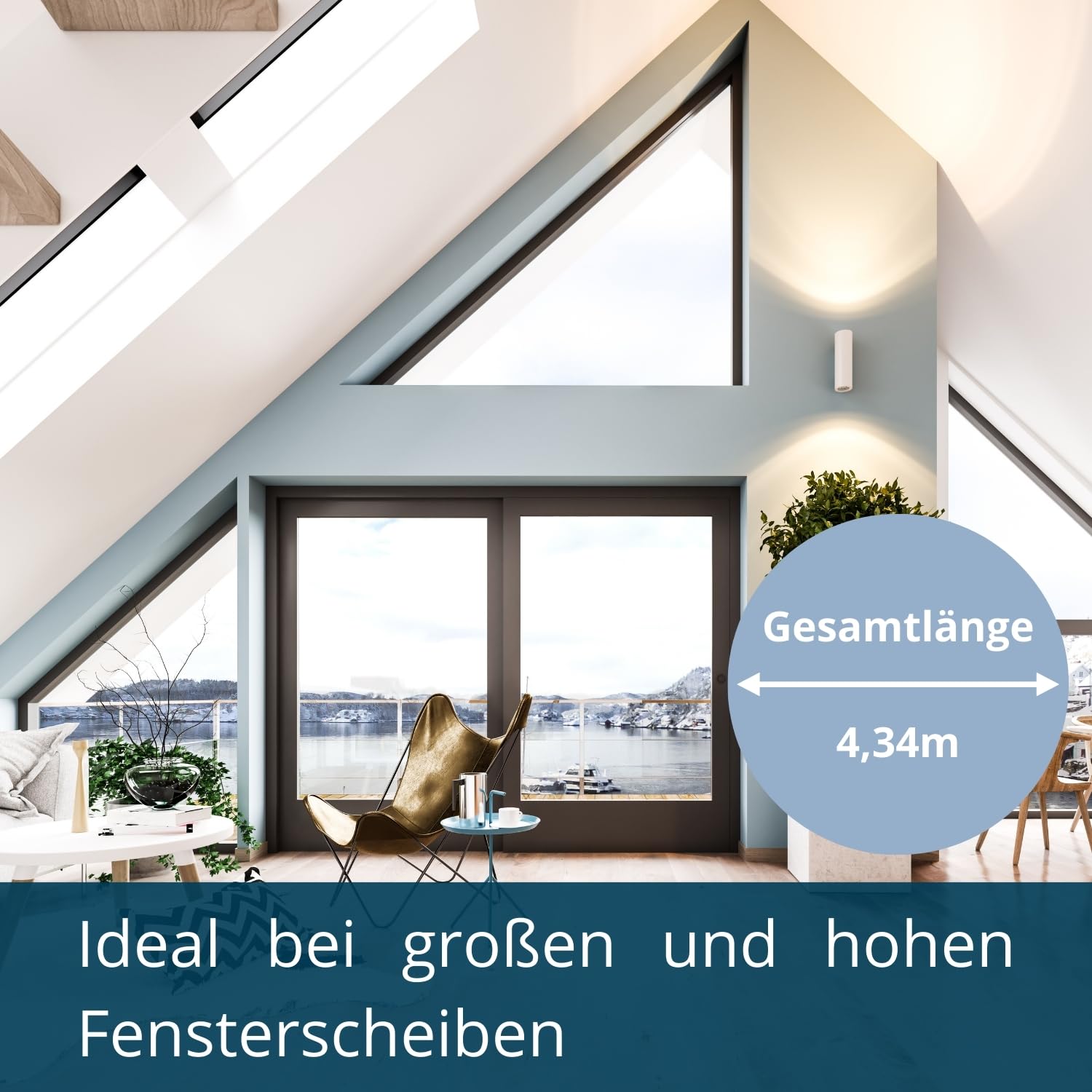 Stiele-Set 5-teilig ERA bis 4,49m I 1x Ha-Ra Teleskop-Stiel verlängerbar 1,14-1,70m & 3X Ha-Ra Verlängerung 0,93m & ERA Adapter I robuster Teleskopstiel ausziehbar