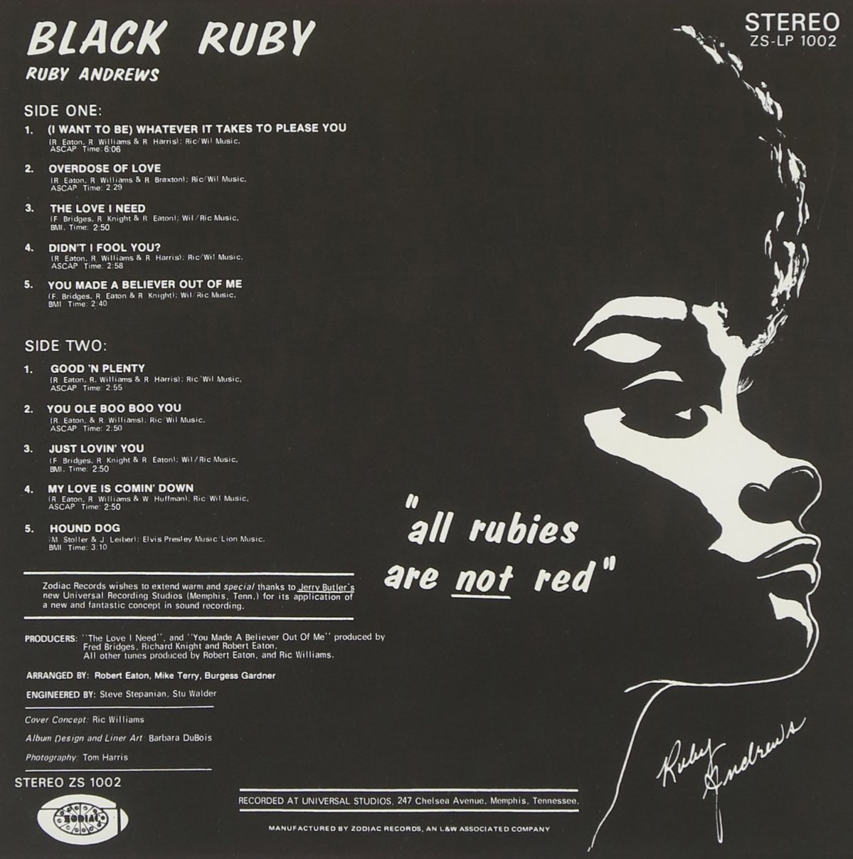 Ruby Andrews Black Ruby