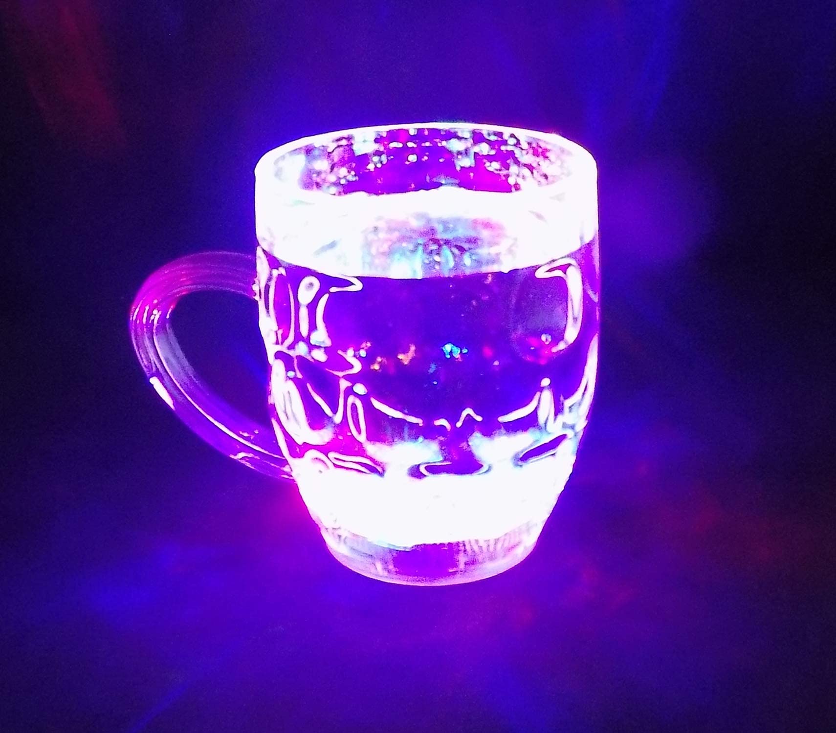 Morges LED Flash Ice Drink Cup Sensor Glow Night Light for Wedding Party Bar Club Holiday Decoration Set of 6 Pcs 50 Gram Pack of 1