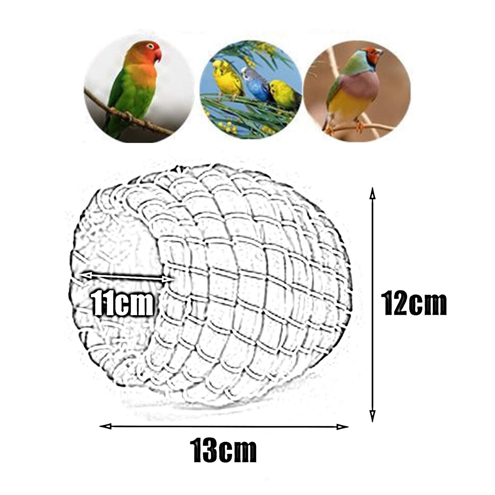 Casa para pájaros Nido para pájaros Tejido a Mano, Casa para pájaros Envuelta en Tela de algodón, Nido para pájaros para Mascotas cómodo y cálido (Color: Verde)