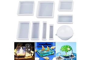 LET'S RESIN Square and Ball Resin Casting Molds - A Crafter's Haven for Limitless Creations!