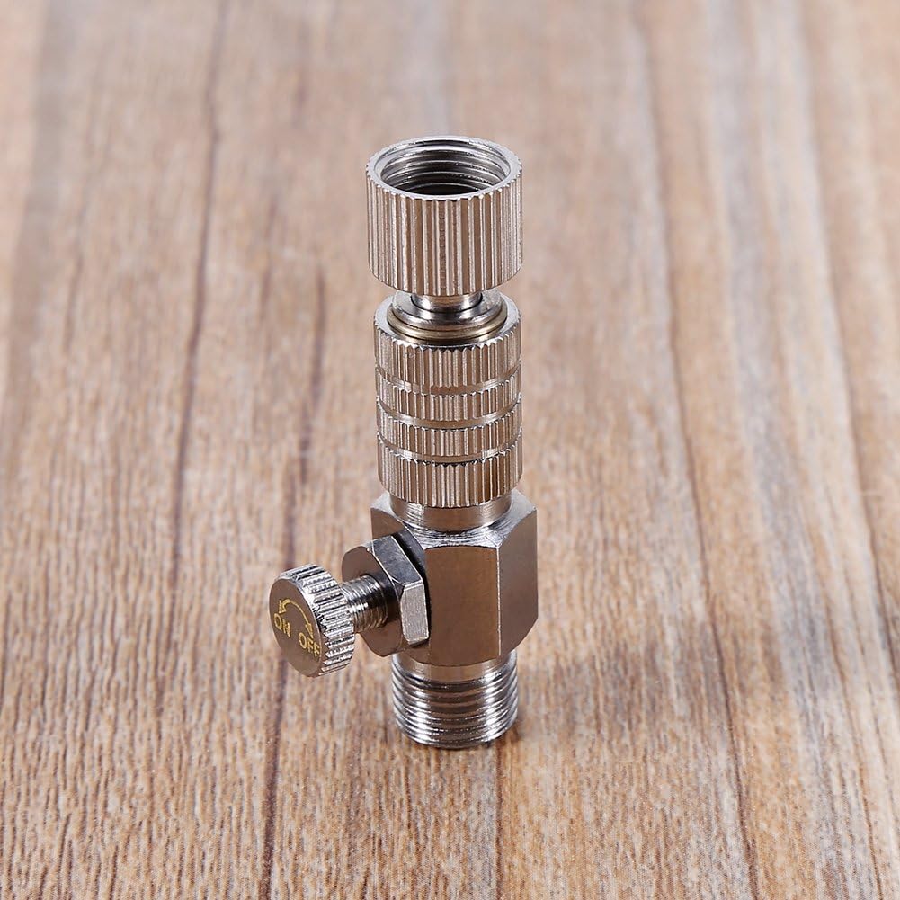 Airbrush Fitting Quick Release Disconnect Coupler Connection Fitting Adapter with Airbrush Airflow Adjustment Control Valve 1/8 inch