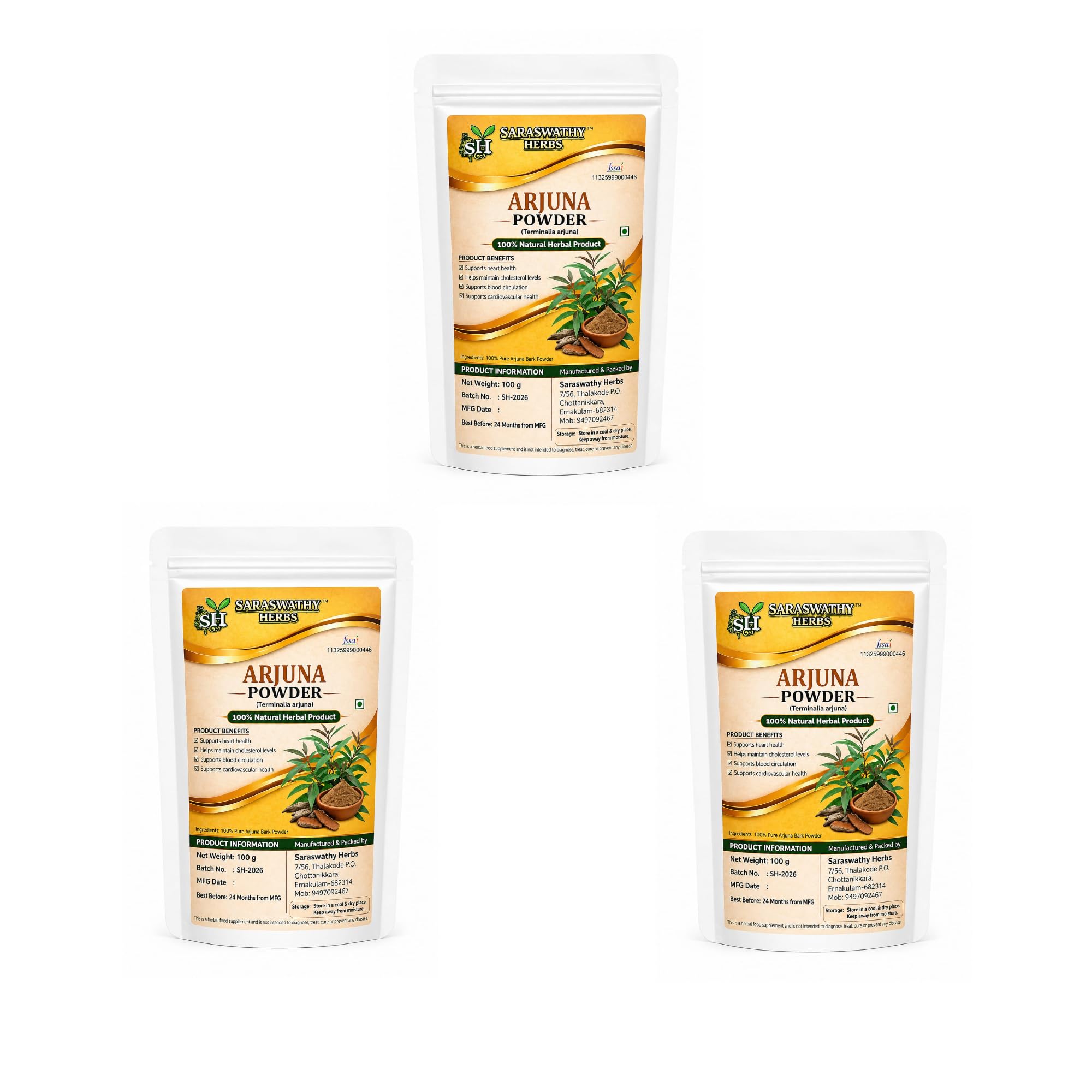 Arjuna Powder, 100% Pure Terminalia Arjuna Bark, 100 g — Amazon image 7