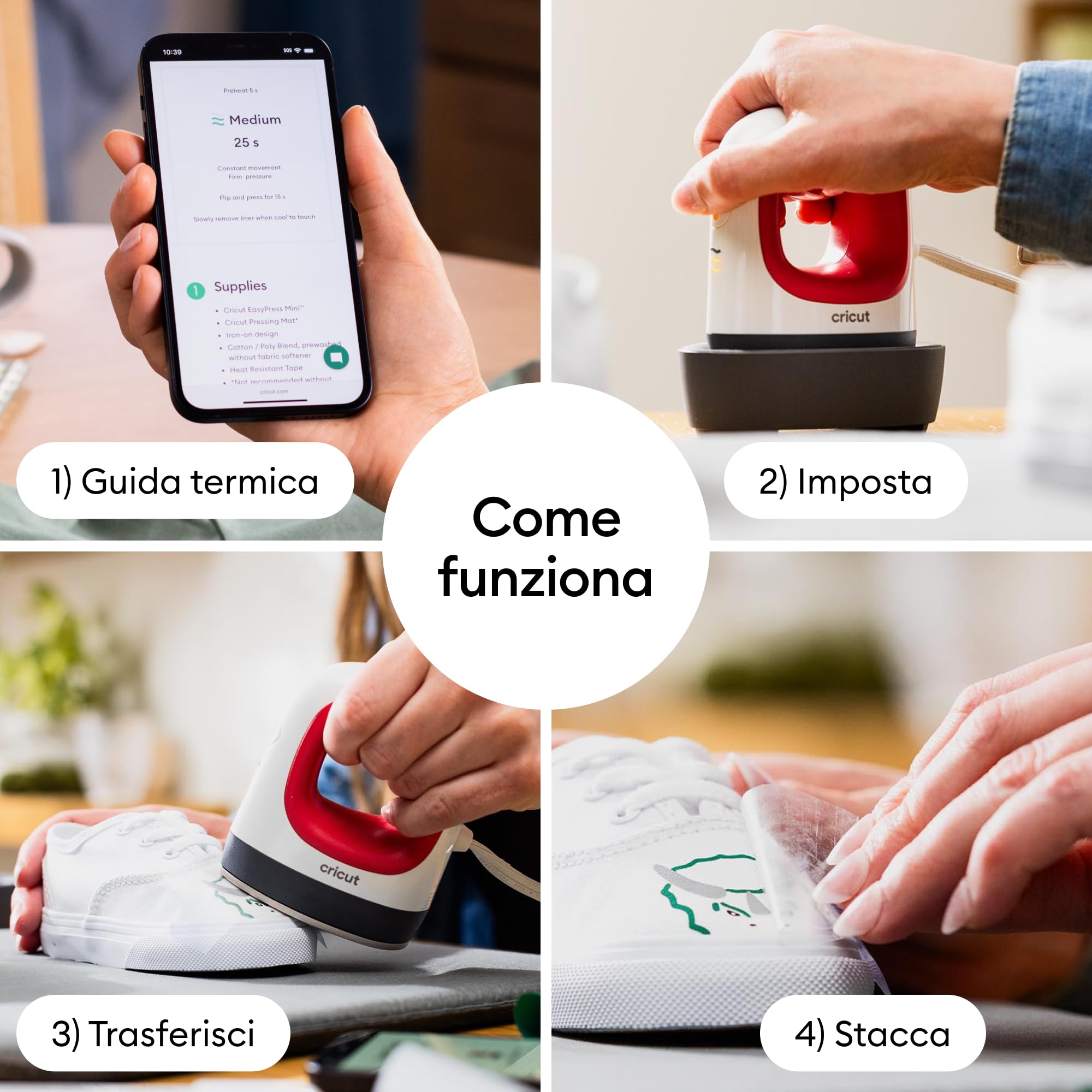 Cricut EasyPress Mini | Pressa termica compatta per termoadesivo in vinile (HTV), Inchiostro infusibile e sublimazione | Raspberry | 2026
