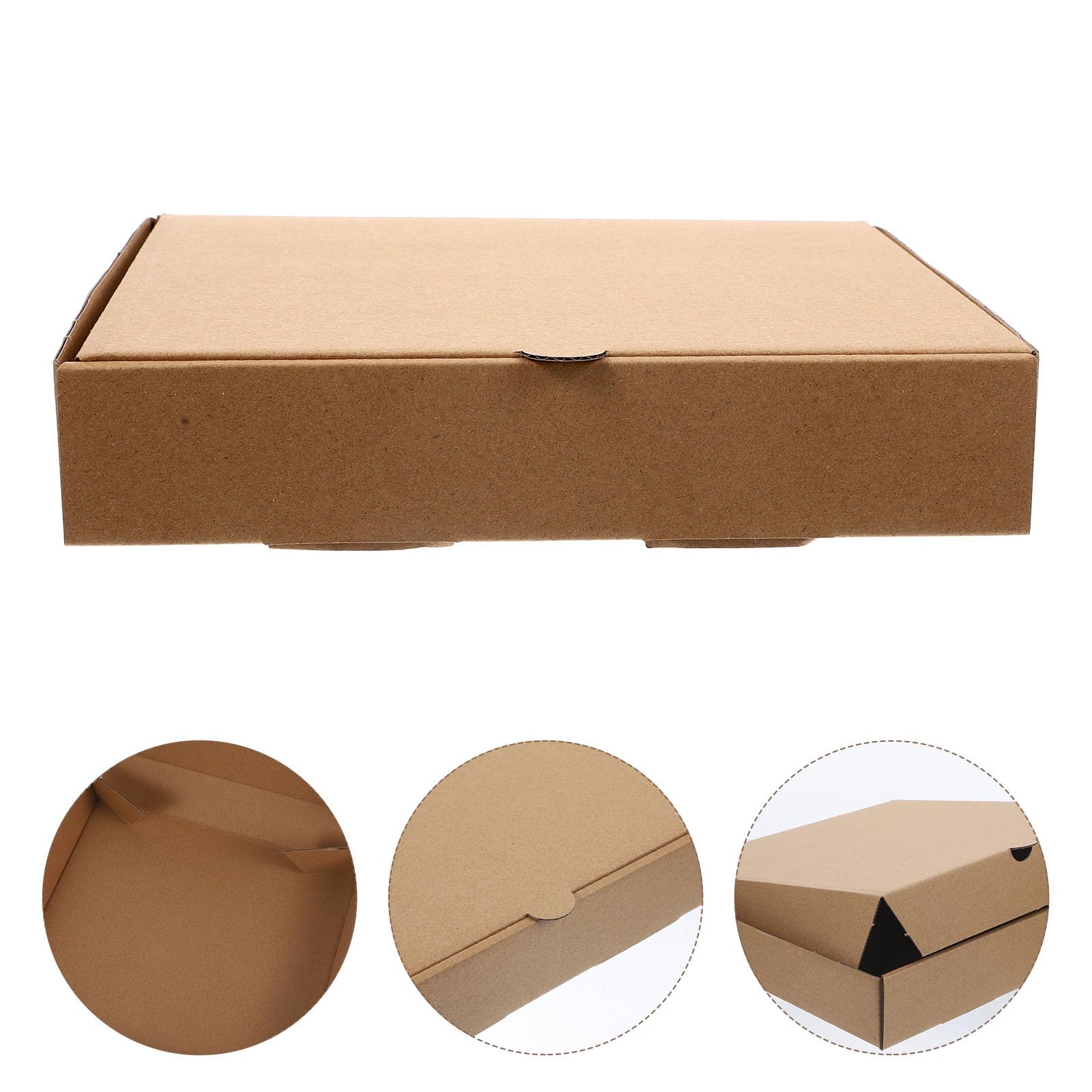 10stück Schachtel Verdickte Pizzakarton Leere Pizza Box Aus Kraftpapier Versandkarton Pizzakartons Aus Wellpappe Behälter Herausnehmen Bäckerei Pizzaschachteln Geschenkbox Verpackung
