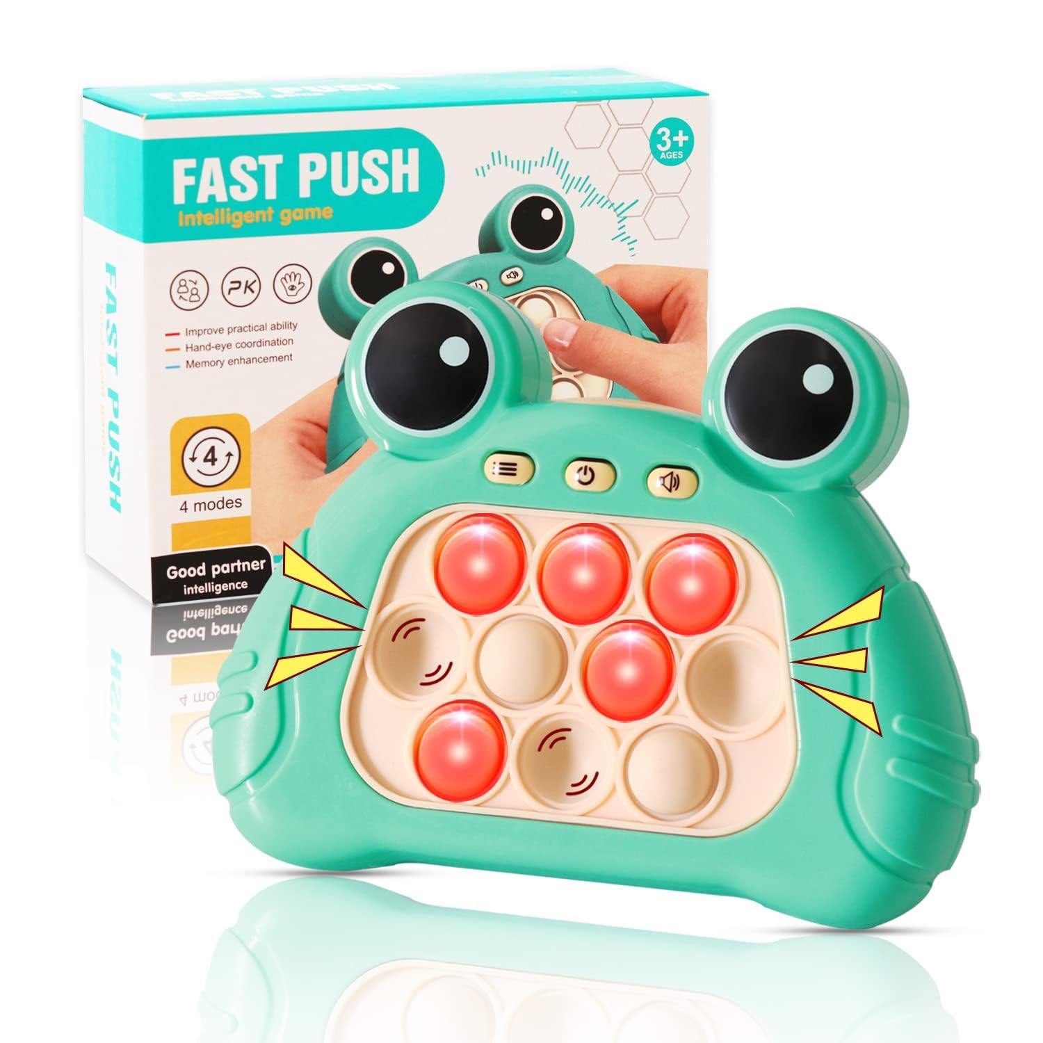 Sawkirp Darshraj Quick Push Console with Instant Sound Feedback Handheld Fast Speed Pushing Game Pop The Target Interactive Educational Sensory Fidget Toy for Kids Adults Fun Gift for Children 3-12 (B0CCW6B4W7) Amazon Price History, Amazon Price Tracker