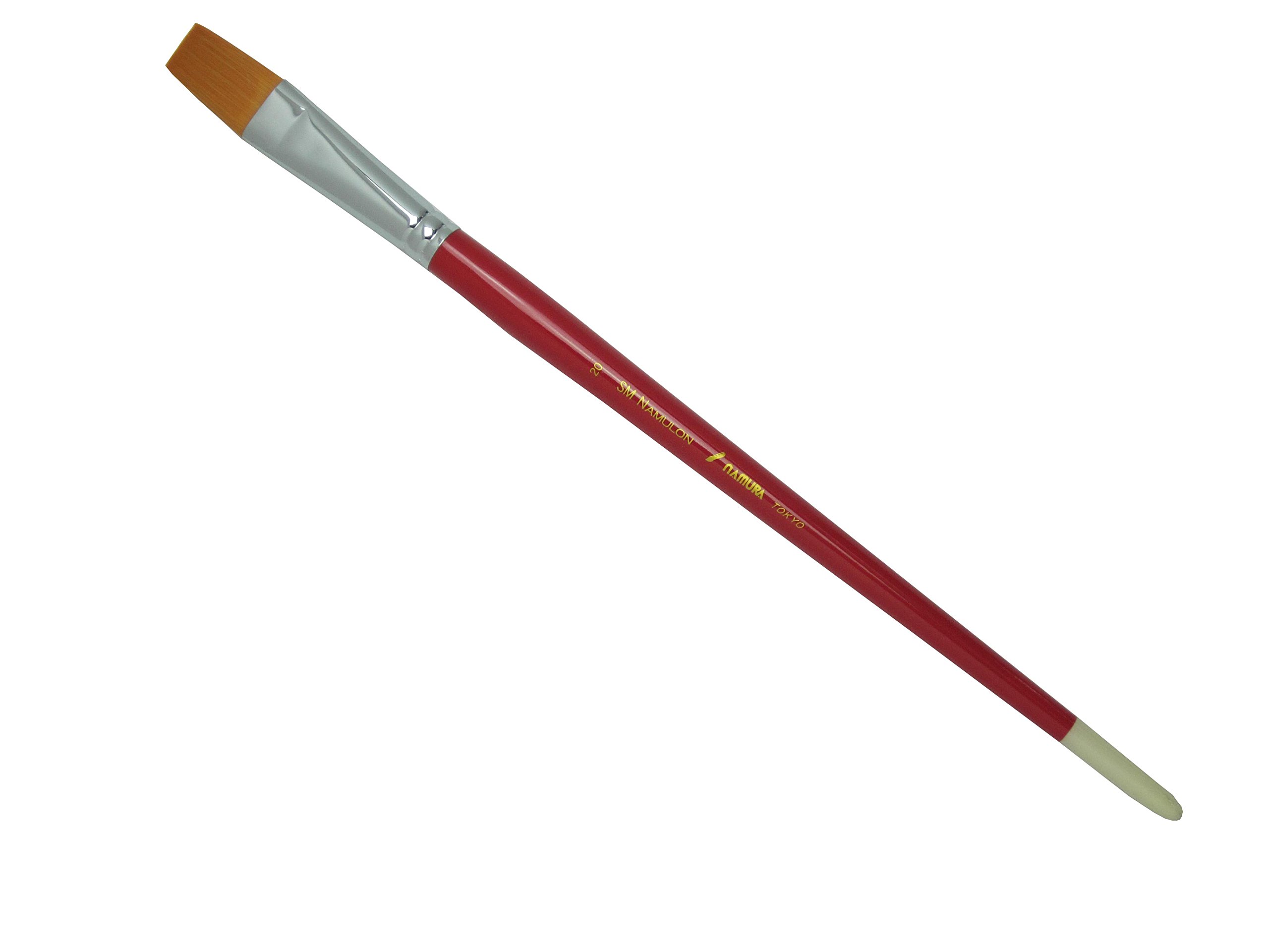 Pinceau plat Namura SM Namuron n20 importé du Japon pour beaux-arts