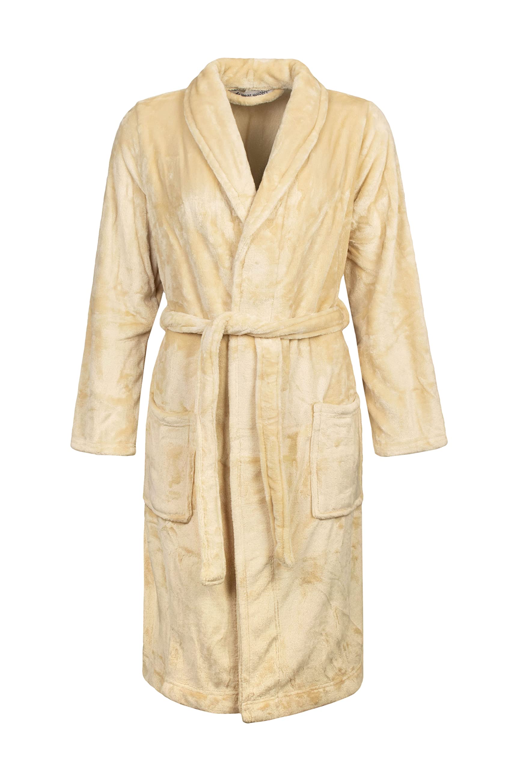 SOCKSHOP Heat Holders - Women's Fleece Dressing Gown - Beige - L