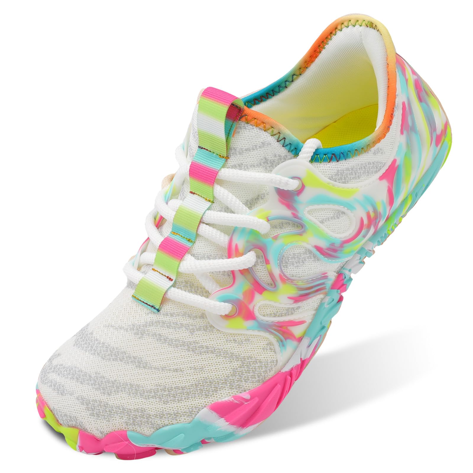 Scurtain Unisex Mens Womens Athletic Hiking Water Shoes Barefoot Aqua Shoes for Beach Swimming Hiking Boating Sailing