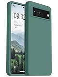 Designed for Pixel 7 Case, Silicone Shockproof Slim Thin Phone Case for Google Pixel 7 6.3 inch (Pine Green)