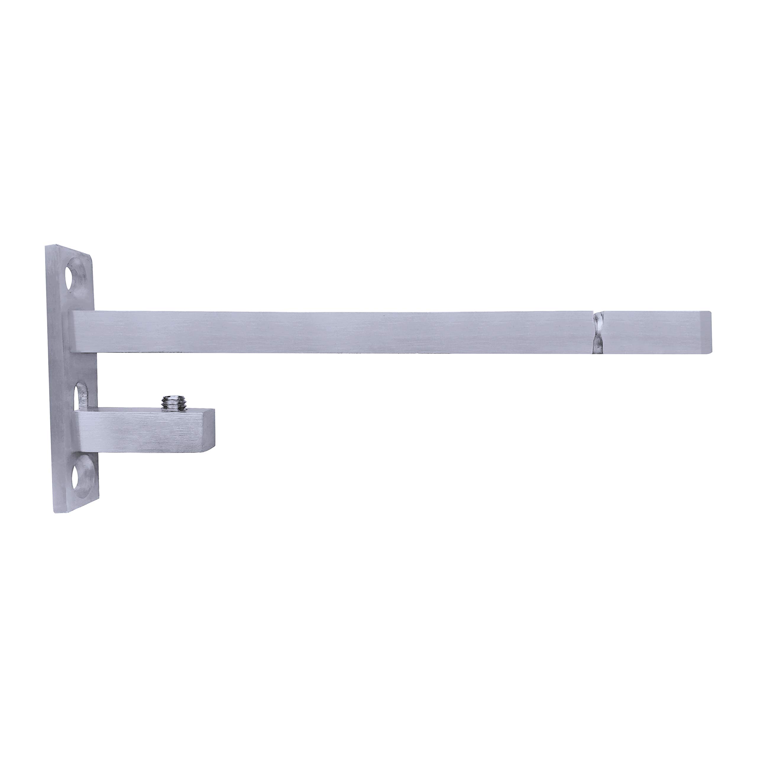 Atlantic F Type Glass Shelf Bracket 6 inch (Stainless Steel, Silver Matt Finish, Adjustable 6/8/10/12 mm, Pack of 4 Piece) — Amazon image 7