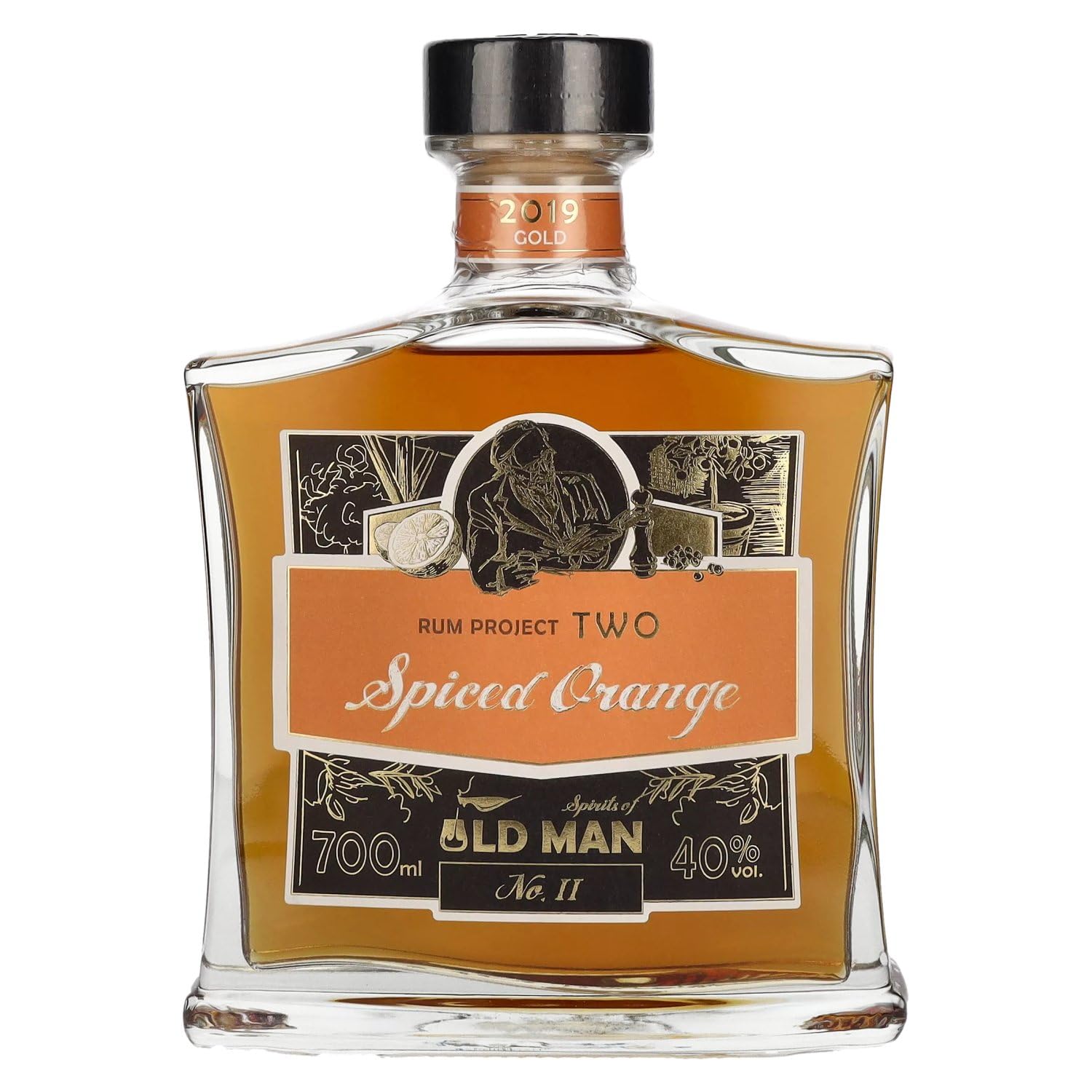 Old Man Rum Project Two | Spiced Orange | 1x0.7L | Rum aus der Karibik | Fruchtig-pfeffrig