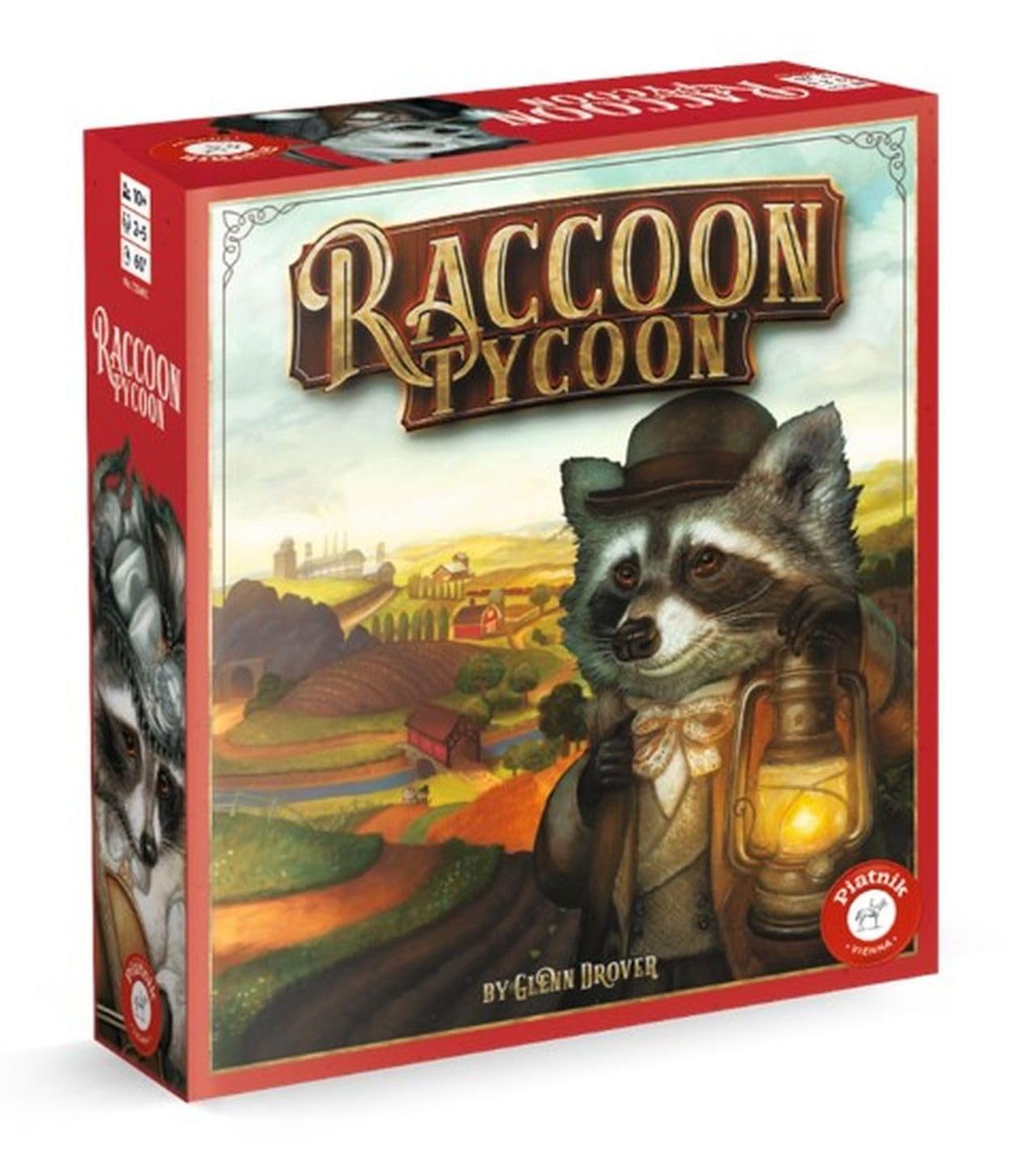 Piatnik Raccoon Tycoon - The Sales Success from The USA! The Strategic Family Game Around The Golden Age of Astoria