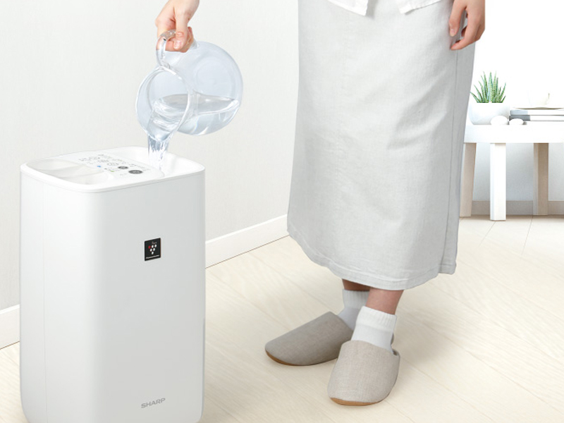 シャープ 加湿器 HV-L55-W 55mL/hハイブリッド