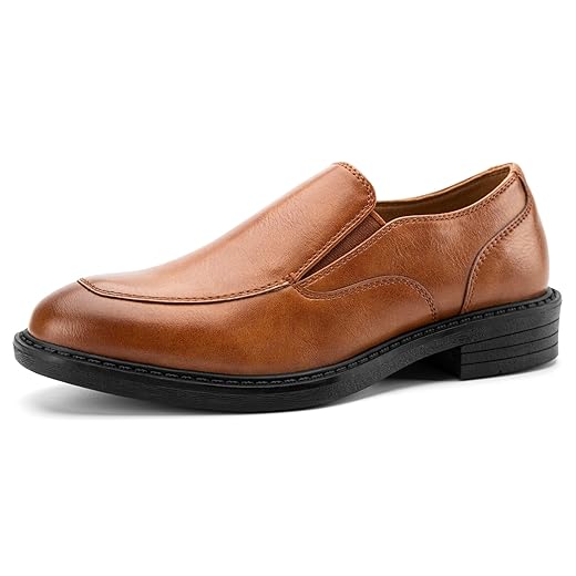 JITAI Boy's Formal Leather Dress Shoes Slip-On Loafers Shoes for Baby Tuxedo Shoes