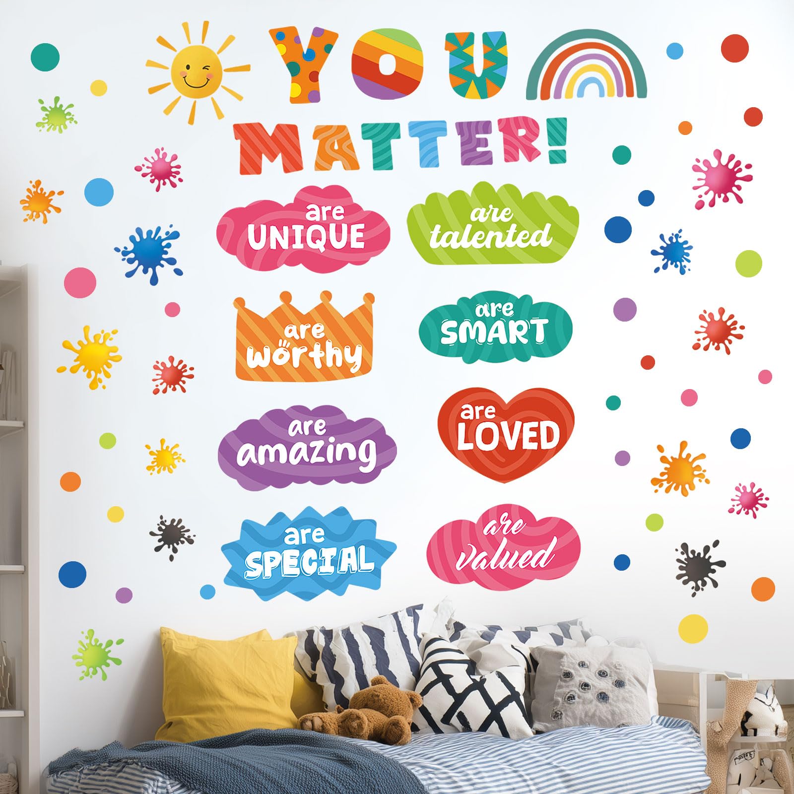 DECOWALL Positive Affirmations Wall Decals Stickers Motivational (DS9-8082)