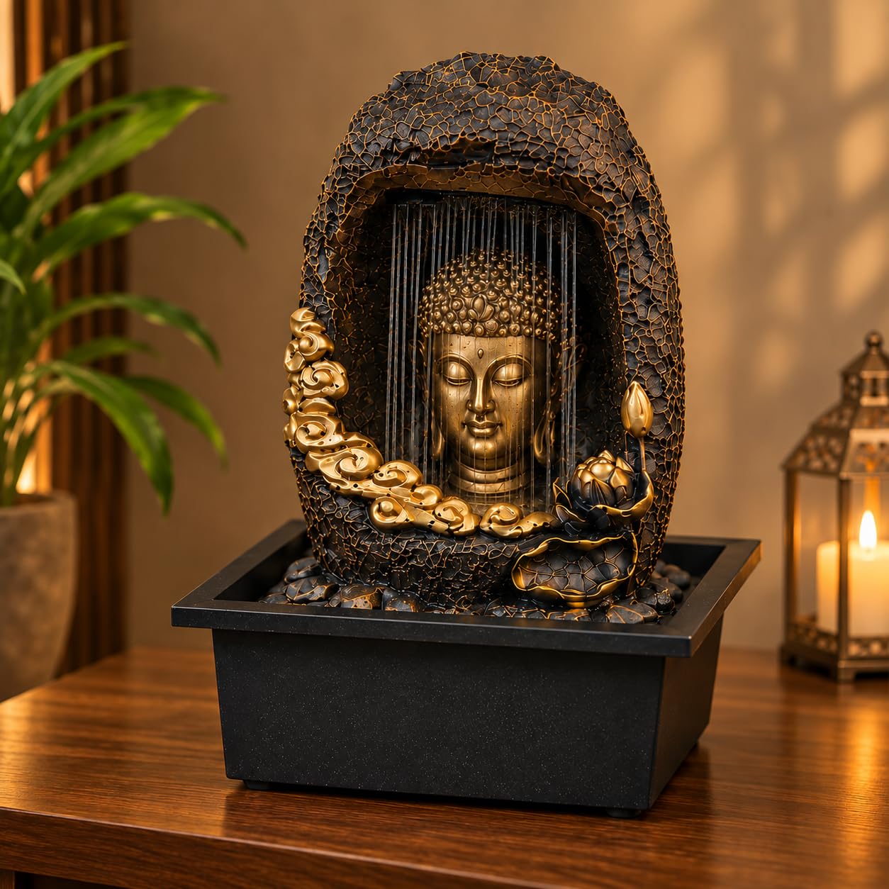ALILA Buddha Fountain - Tranquil Home Decor -9