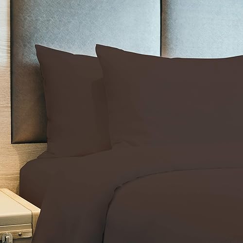 Miniatura 6 de Juego de sábanas de 1800 hilos de algodón egipcio de 4 piezas, 12 colores (tamaño King, azul claro)