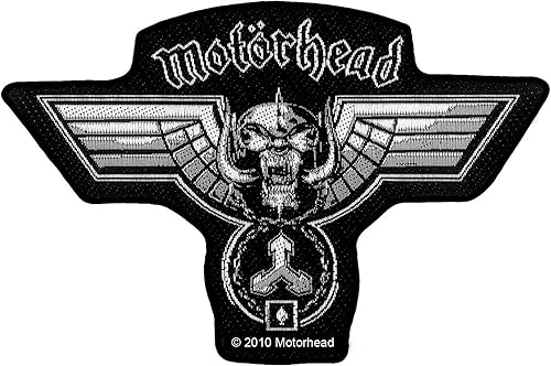 Motorhead martillado recorte parche guerra cerdo medalla tejido metal pesado coser en apliques
