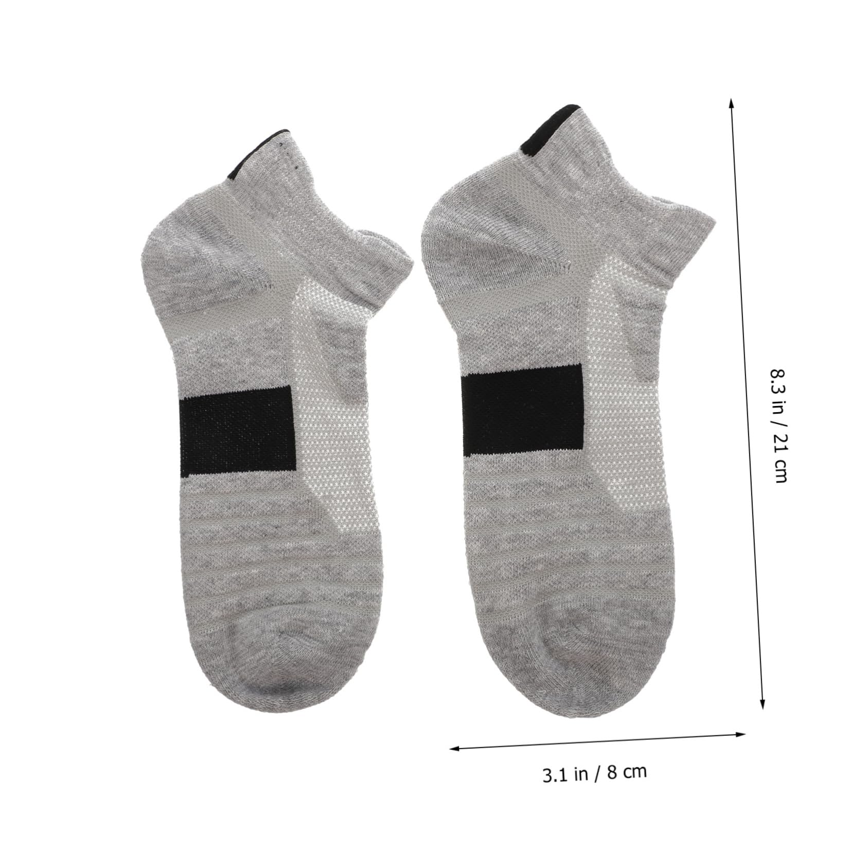 Calze Sportive Uomo Poliestere 6 Paia Corte Traspiranti | Ammortizzazione e Prevenzione delle Vesciche, per Attività Quotidiane e Casual Wear, Atmosfera Estiva
