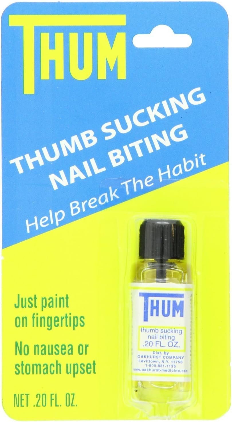 Thum Anti-Thumb Sucking and Nail Biting Liquid - 0.2 oz Pack of 6 by Thum