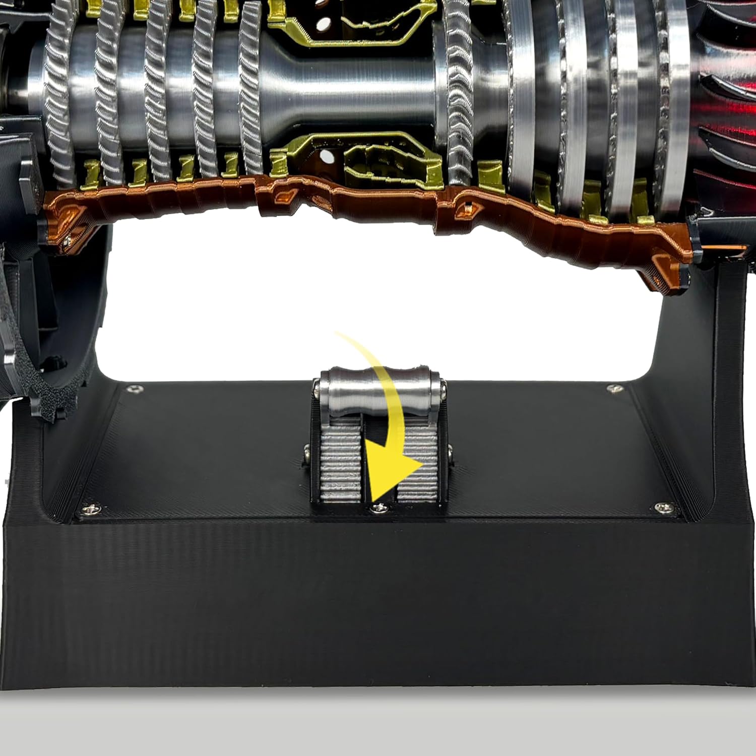 HI-REEKE Jet Engine Model Kit, TR900 Turbofan Aircraft Engine Model 3D Printing Toy for Teen(Assembly Version)