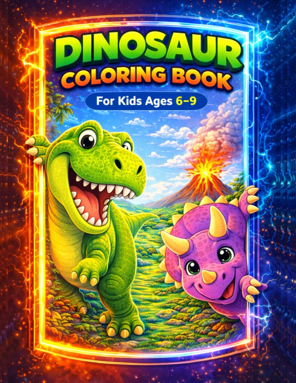 Dinosaur Coloring Book: For Kids Ages 6-9
