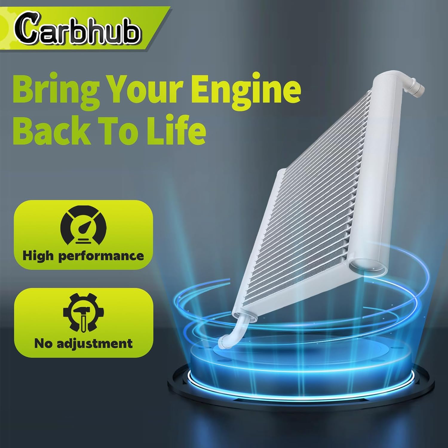 Carbhub Right Auxiliary Radiator Compatible with Land Rover Range Rover Velar 2018-2023 for Jaguar F-Pace 2017-2021 2.0L 5.0L Replace LR092120 T4A37970