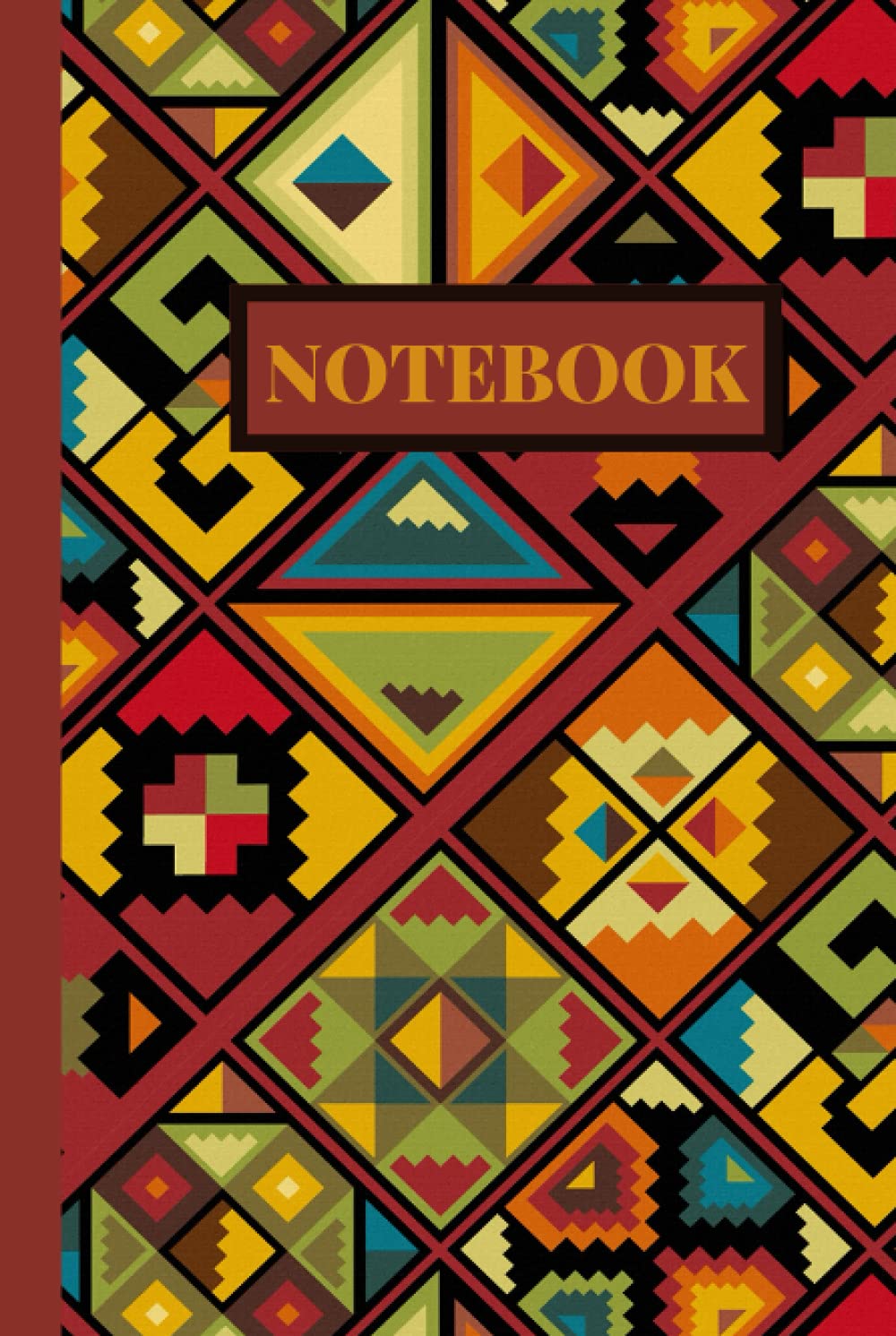 Notebook: African Pattern Print composition notebook college ruled 120 pages - standard - 6'' x 9'' Paperback.