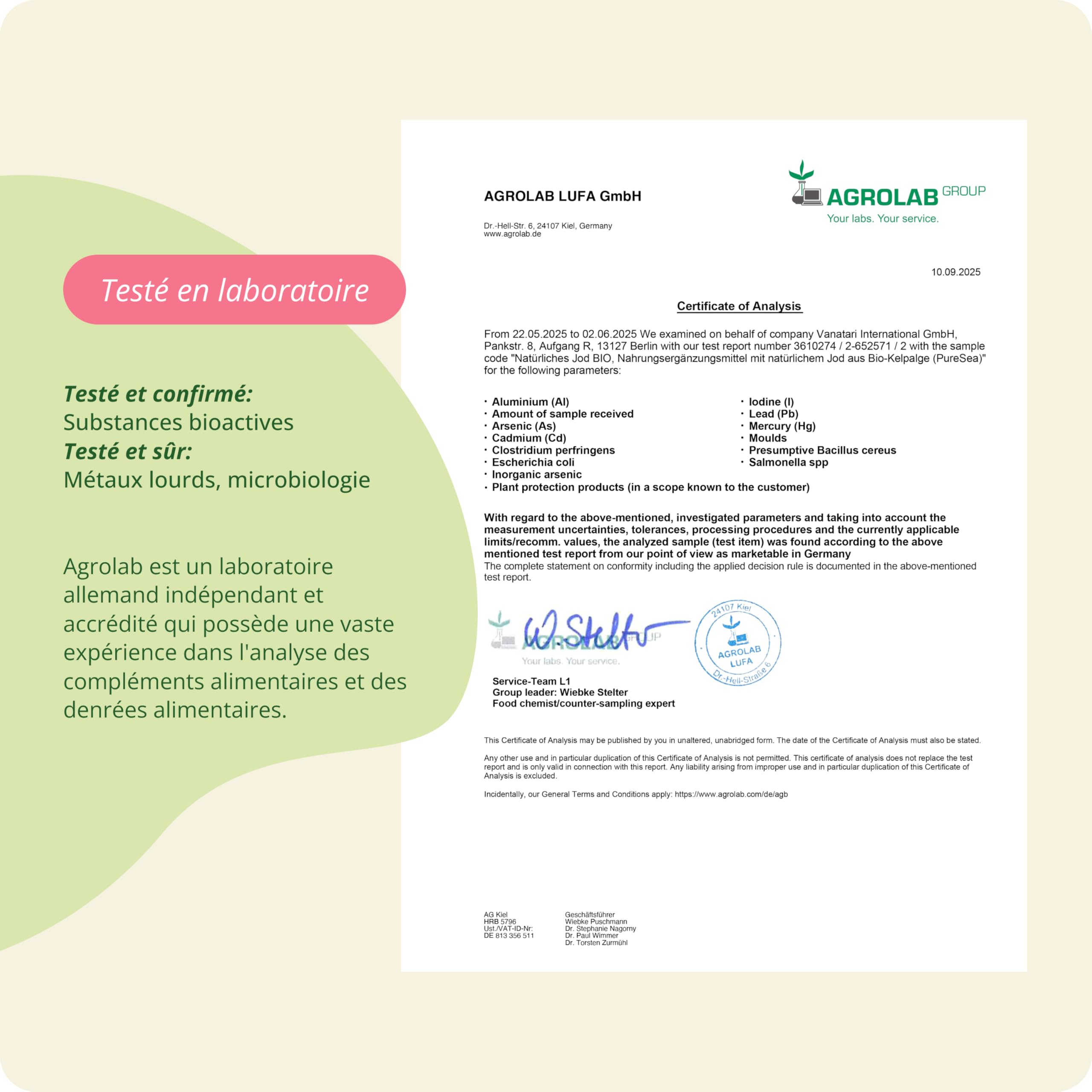 Iode BIO 150 μg | 100% NATUREL : Issu d’Algue Kelp | 6 Mois | Thyroide* + Antioxydant | SANS ADDITIFS et VEGAN | Vegavero®