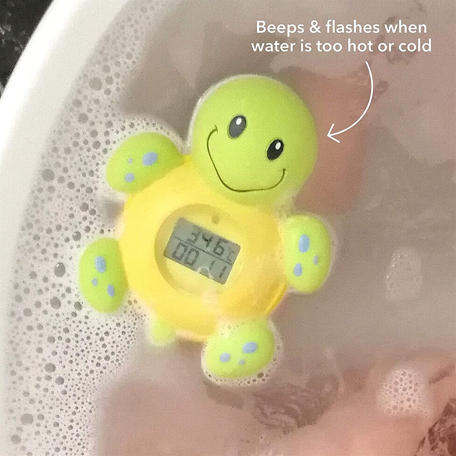 Badethermometer und Uhr