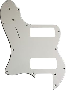For Fender 72 Telecaster Thinline P90 Guitar Pickguard Scratch Plate 3 Ply White