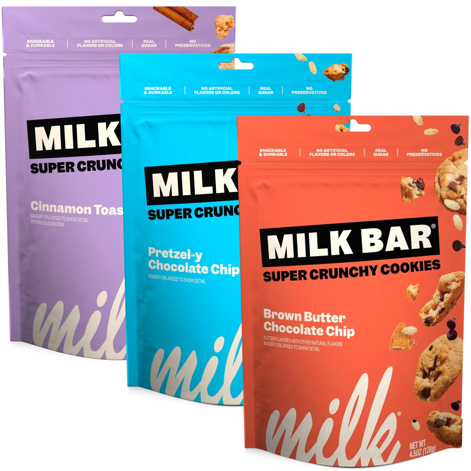 Amazon.com: Milk Bar Super Crunchy Cookies – Pretzel, Brown Butter