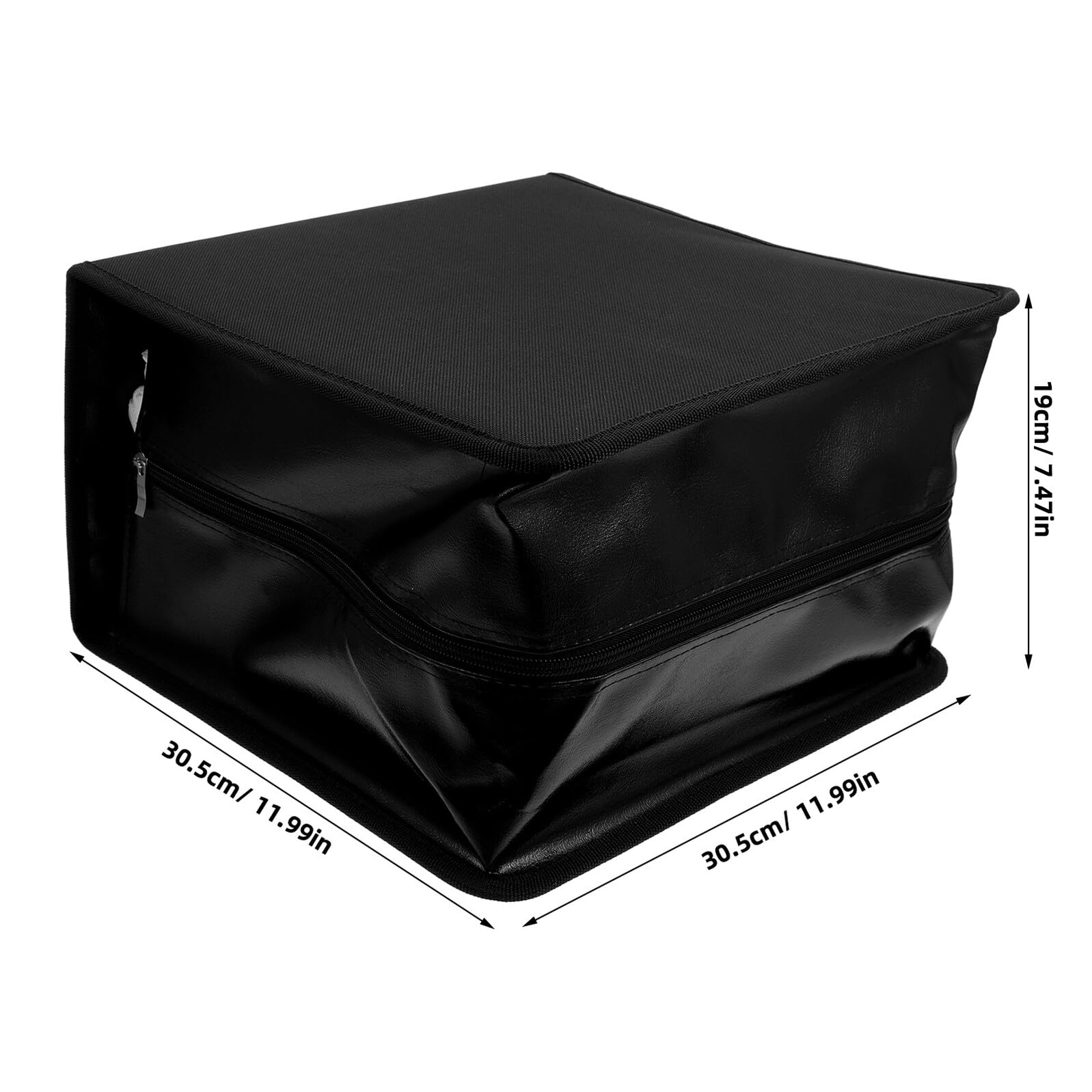 LIFKOME PU Leather Dvd Case Holder Capacity Large Cd Organizer with Handle Scratch-resistant Disc Storage Binder Portable for Car Home Office Travel
