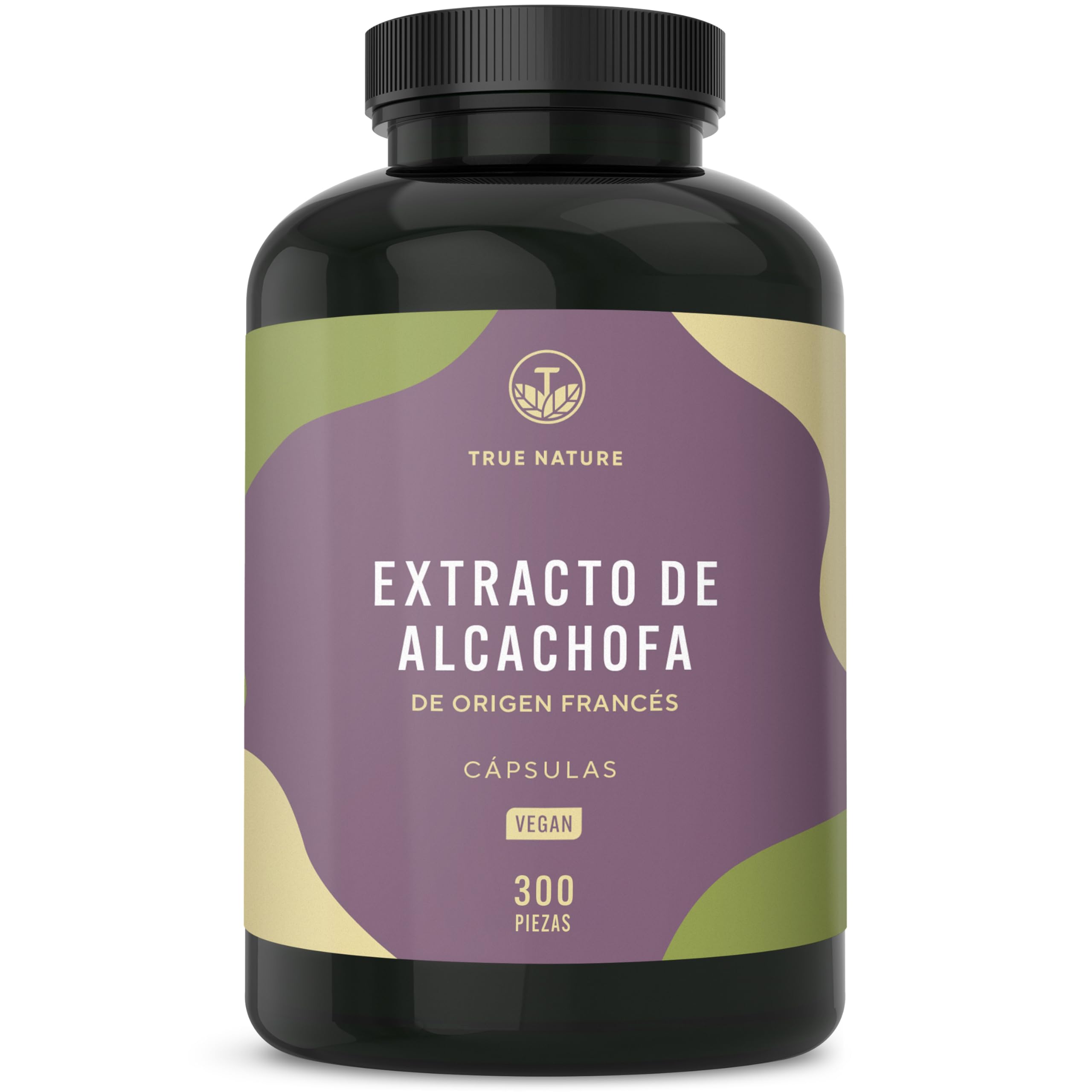 Extracto de Alcachofa - 2400mg al día - 300 Capsulas - 12:1 extracto (60mg Cynarin) - Autentico Extracto de Alcachofa Francesa - Vegano y Probado en Laboratorio - TRUE NATURE®