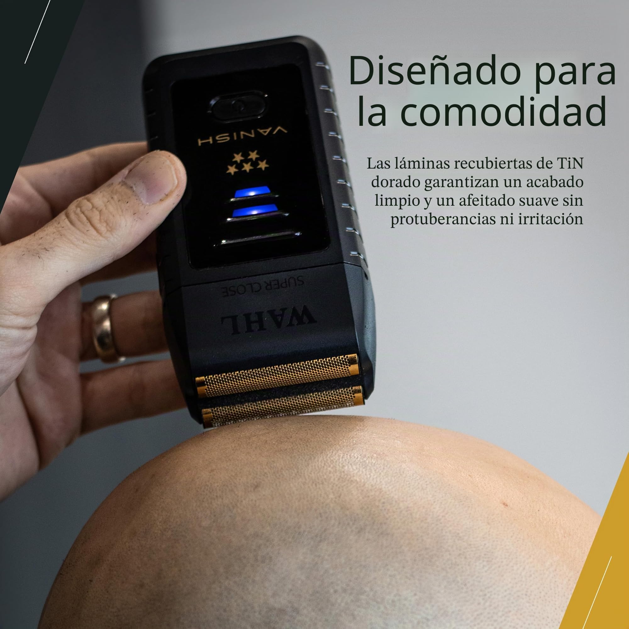 WAHL 8173-700 Professional 5 Star Vanish Shaver para peluqueros y estilistas profesionales- 8173-700 Oro