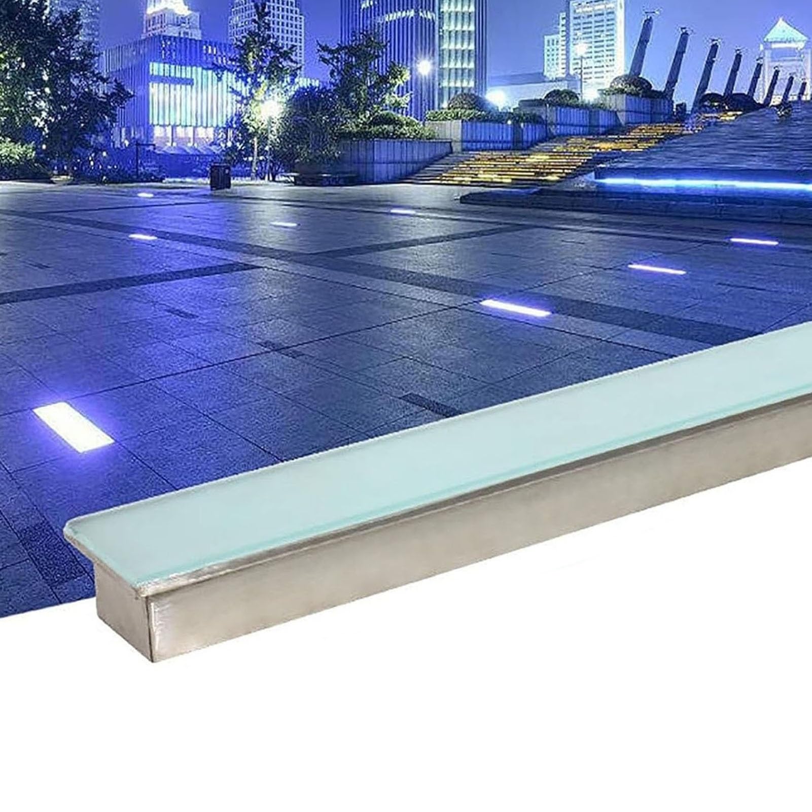 Oświetlenie ogrodowe LED do wkopywania w ziemię,oświetlenie zewnętrzne wpuszczane w ziemię-wodoodporny reflektor podłogowy IP67,lampa ścienna wpuszczana w ścianę DC 24 V,niskonapięciowa,długa t