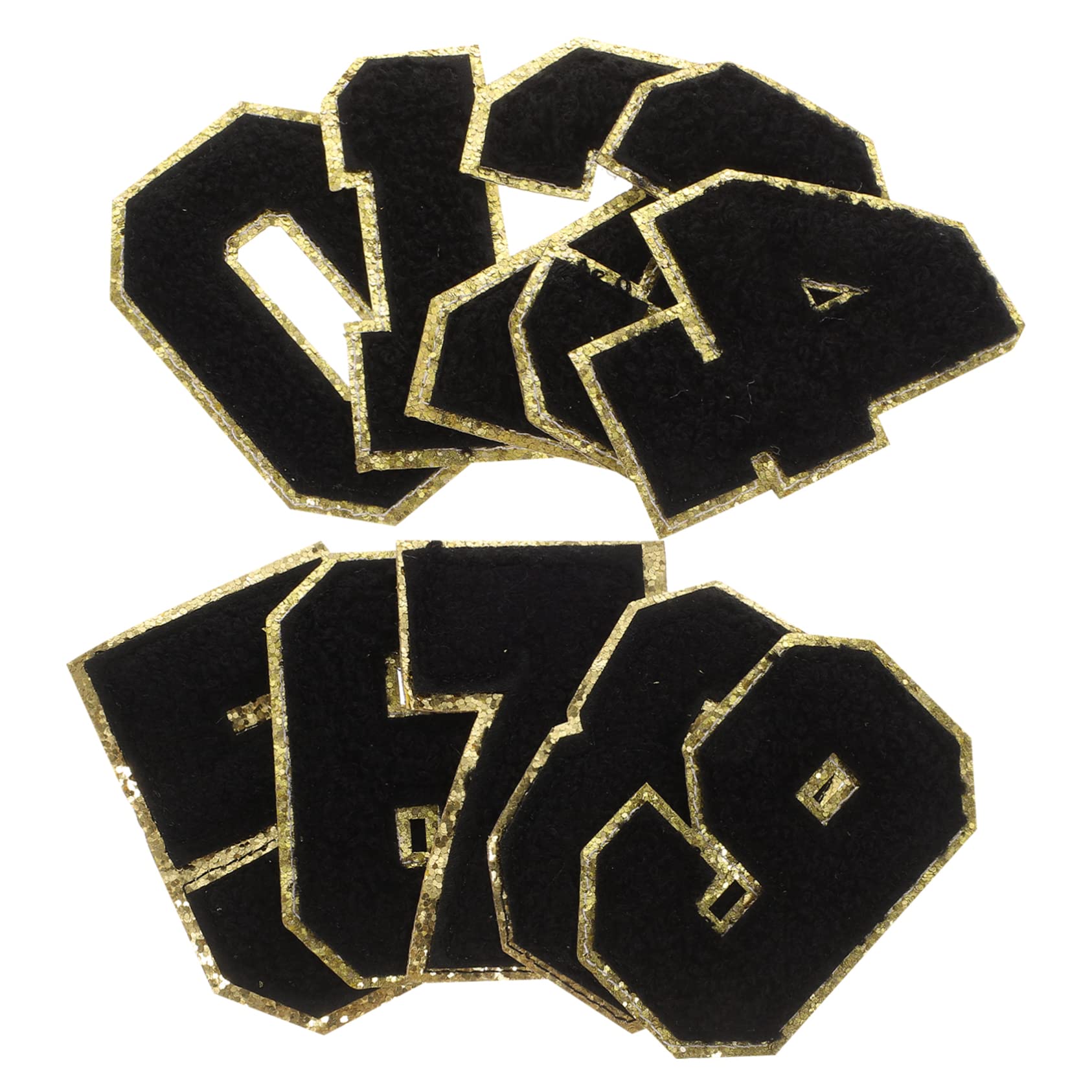 NUOBESTY 40stücke Bestickte Patches Für Kleidung Dekorative Reparatur-patches Zahlenapplikationen Shirts Jeans Und Robust Und Einfach Anzubringen
