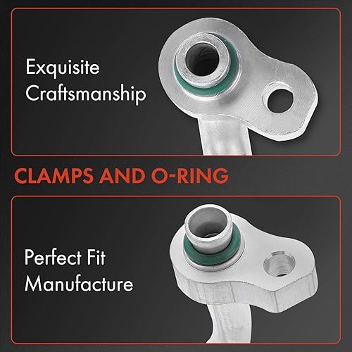 Miniatura 2 de A-Premium Conjunto de manguera de línea de descarga de AC compatible con Kia Sorento 2014-2015 V6 3.3L, compresor a condensador