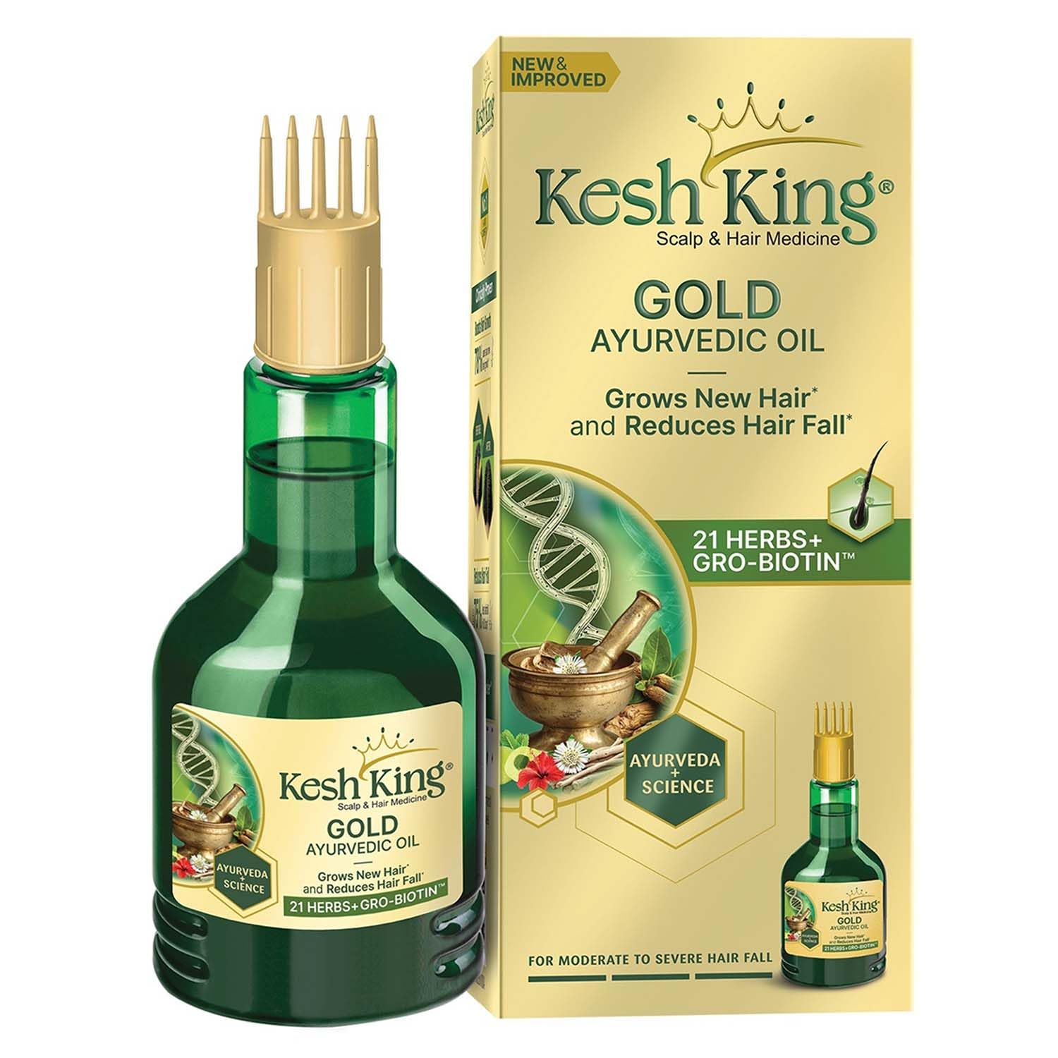 Kesh King Ayurvedic Hair Oil|Hair Growth Oil| Reduces Hairfall |21 Natural Ingredients | Grows New Hair With Bhringraja, Amla And Brahmi | 450 ML-image-31