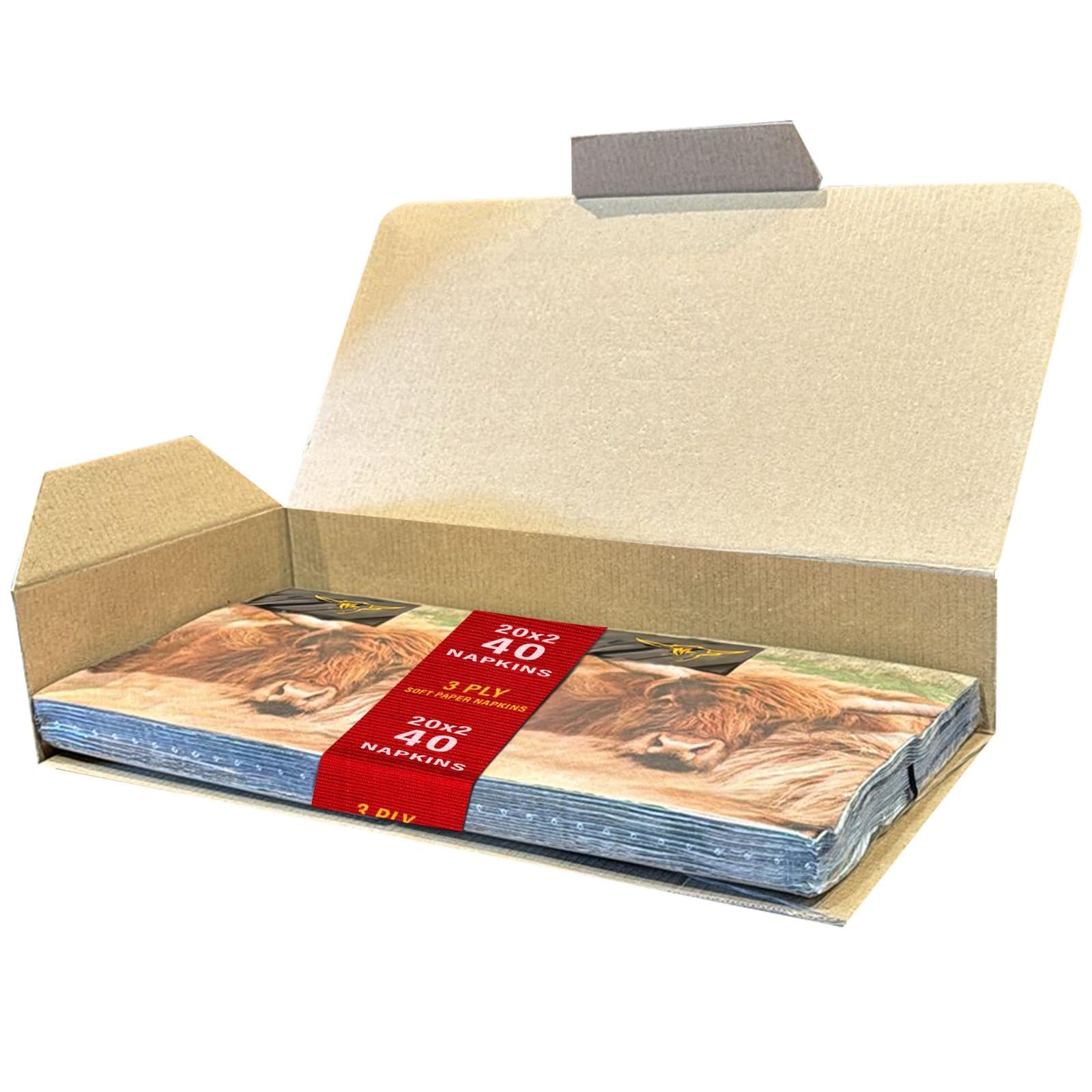 Lot De 20 Serviettes En Papier 33 X 33 Cm Tendance Uni Marron