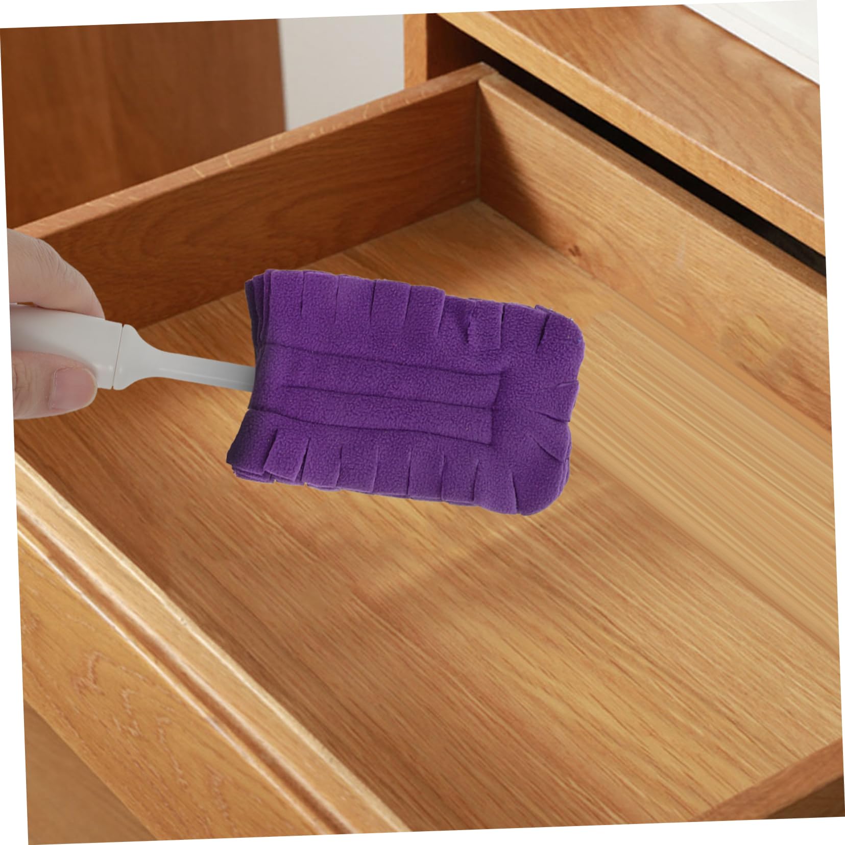 OUNONA 15piezas Recambios para Plumero Reutilizables y Lavables para Limpiar Ventiladores Ventanas y Pisos El Hogar Viene Morado