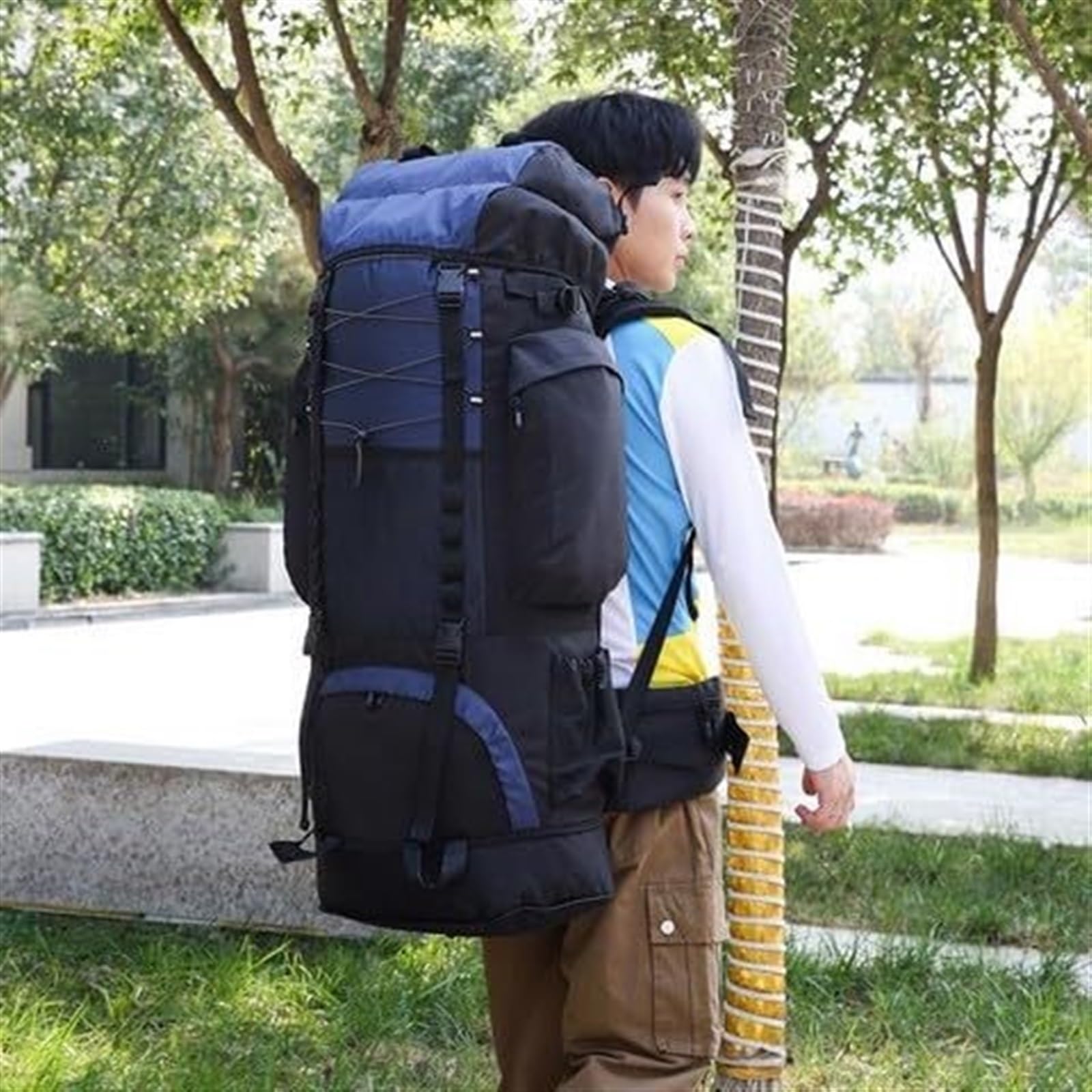 Mochila Viaje Mochila Montaña Mochila Ligera Para Acampar, Senderismo, Trekking, Para Hombres Y Mujeres, Bolsa Para Montañismo Al Aire Libre Mochila Trekking(Dark Blue)