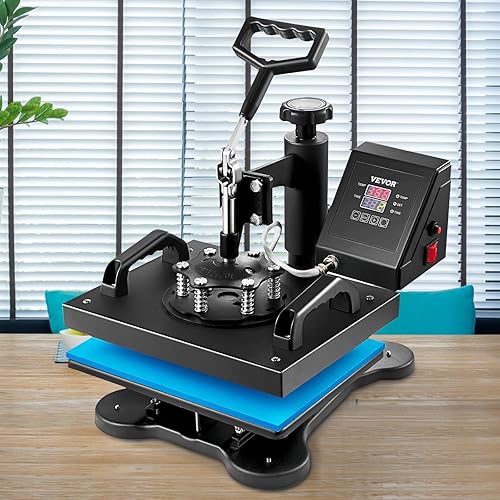 Miniatura 8 de VEVOR Prensa de calor, impresora de transferencia de sublimación Clamshell de 12 x 10 pulgadas, impresión digital precisa de control LCD, prensa de