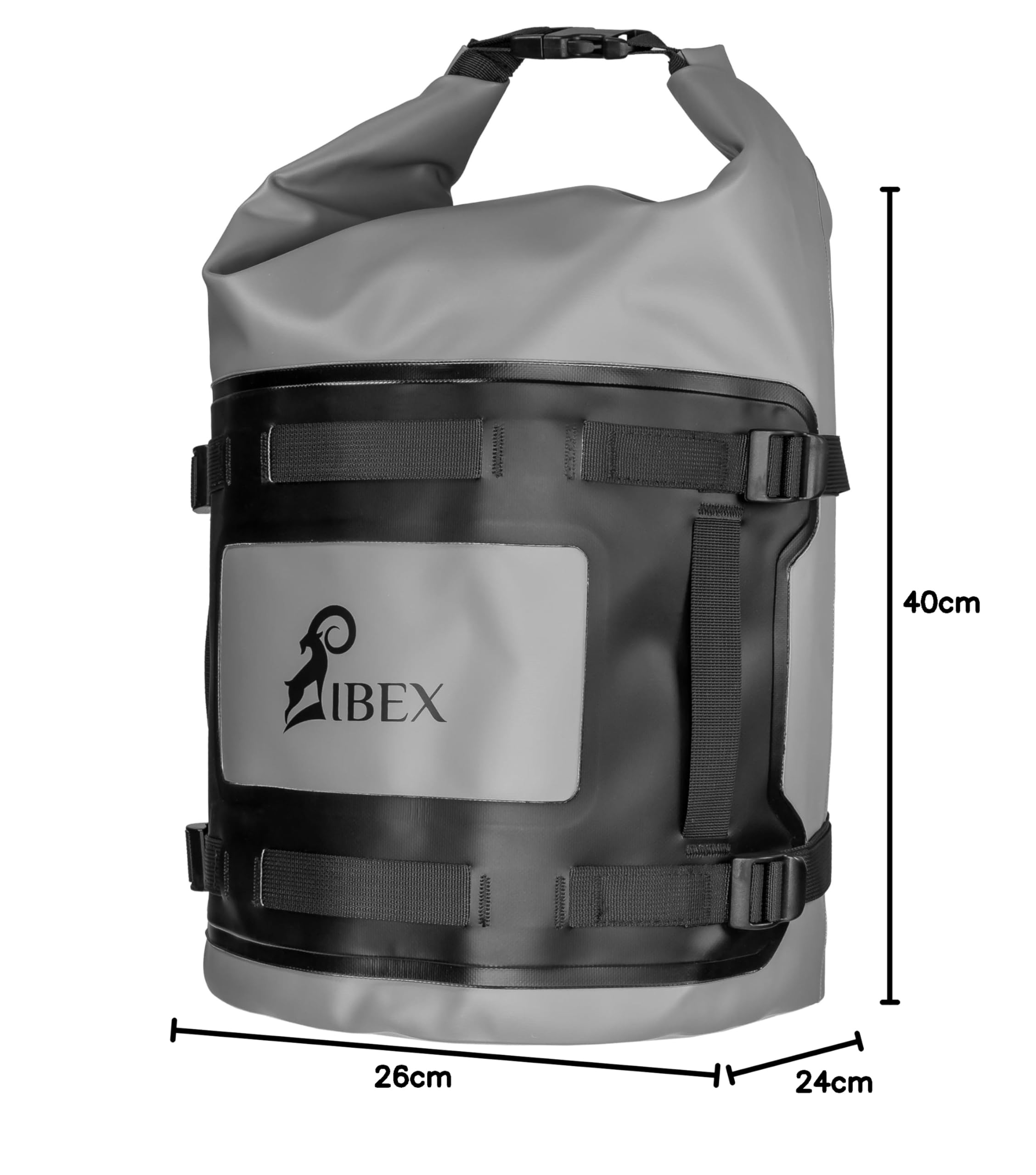 Motorrad Hecktasche 20 L - Drybag mit Rollverschluss & Rucksackträgern