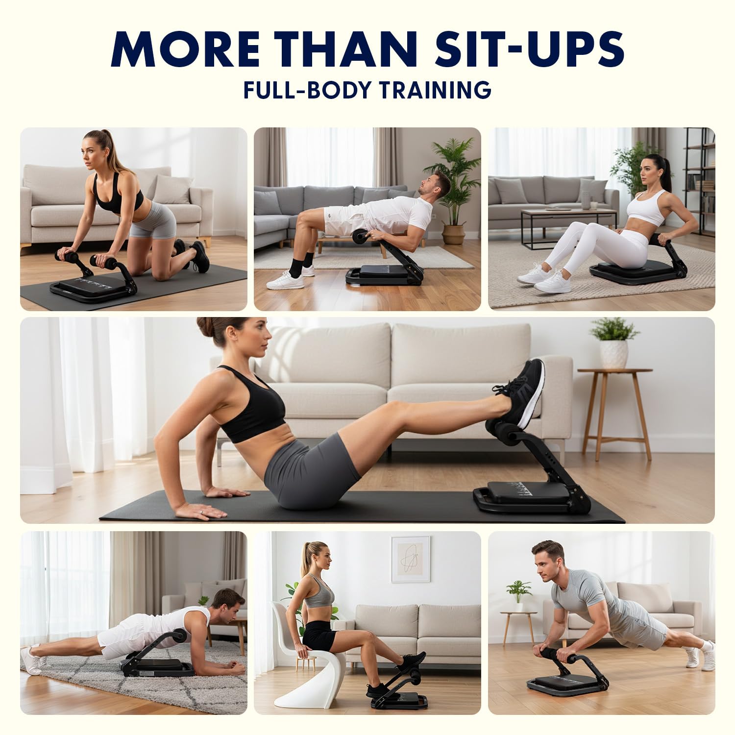 Squatz Ab Machine for Stomach Workout – Core & Sit-Up Exercise