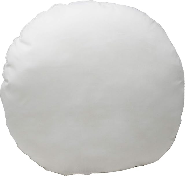 Lancashire Textiles Limited Manufacturers of quilts, pillows and homewares | 2, 4, 6, 8 Pack Luxury 16", 18" Round Cotton Blend Cushion Pads with Super Bounce Polyester Fibre (16" Round, 2 Pack)