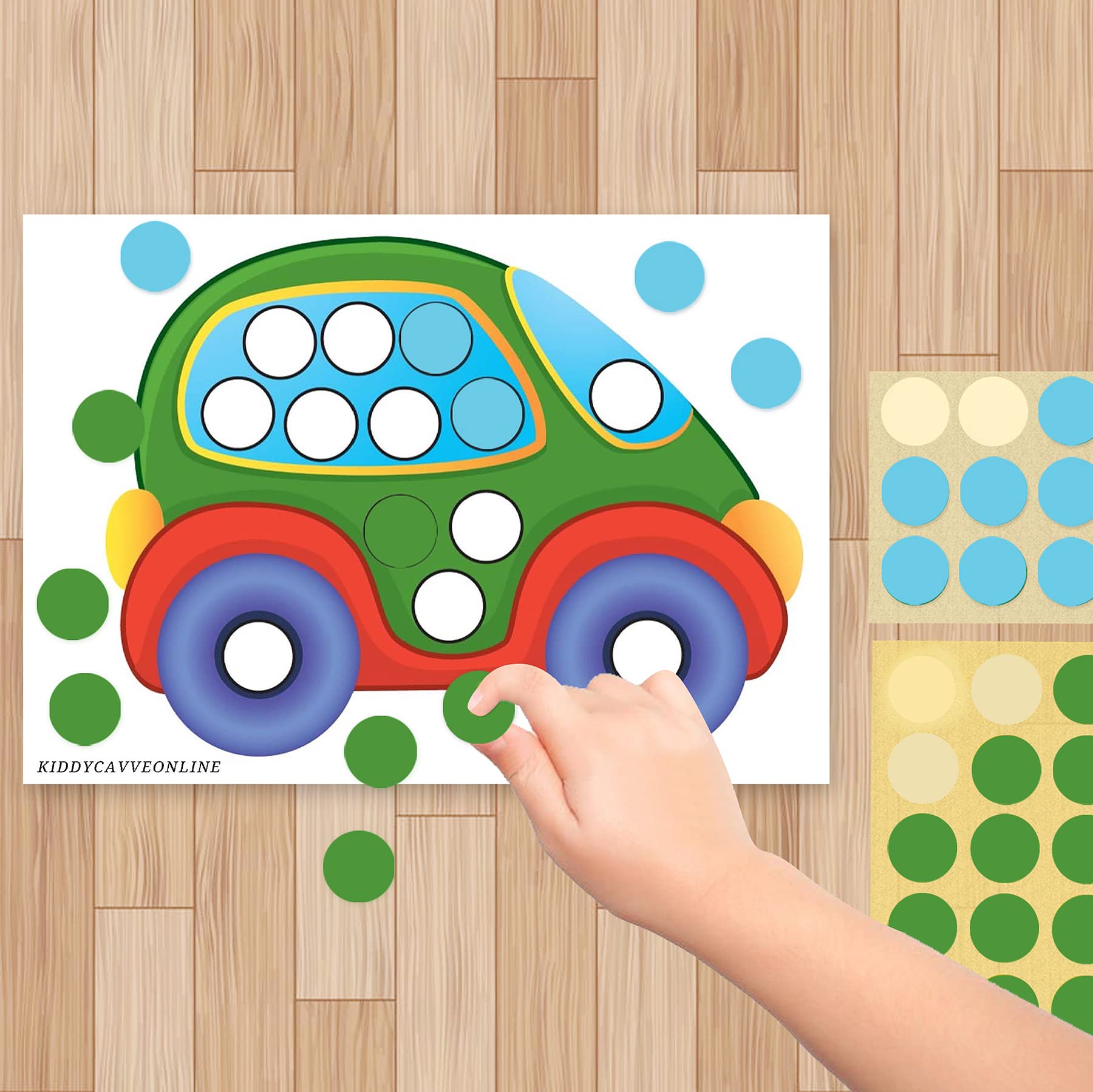 Kiddycavveonline - Bespoke Hampers 2400 Dot Stickers and 10 Transport Reusable Activity Sheets Combo for Educational Learning, Engaging Fun, Play and Learn Set to Build Skill. Travel Friendly. (B0BM8YXWTV) Amazon Price History, Amazon Price Tracker